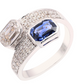 Sapphire and Diamond Wrap Ring