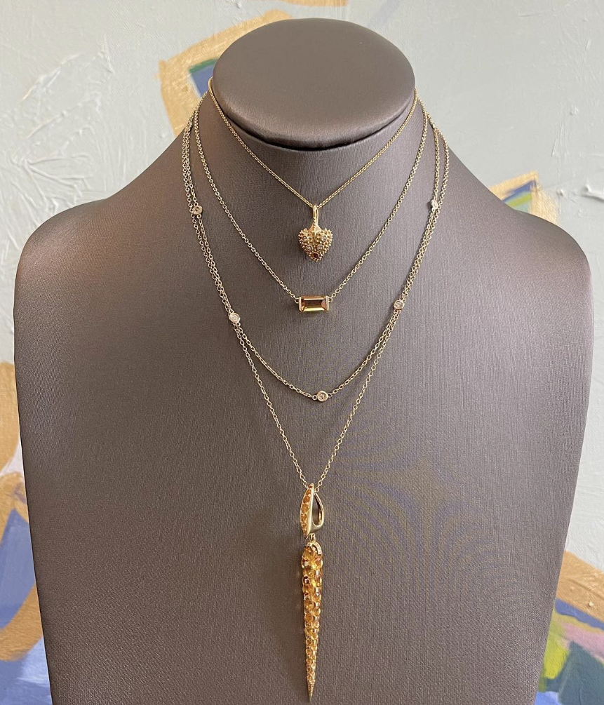 Citrine Bonbon Necklace