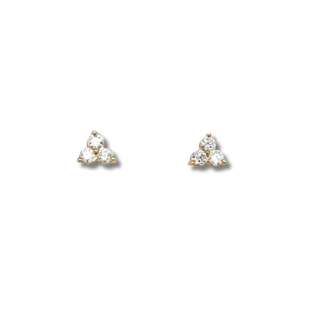 Small Cluster Diamond Studs