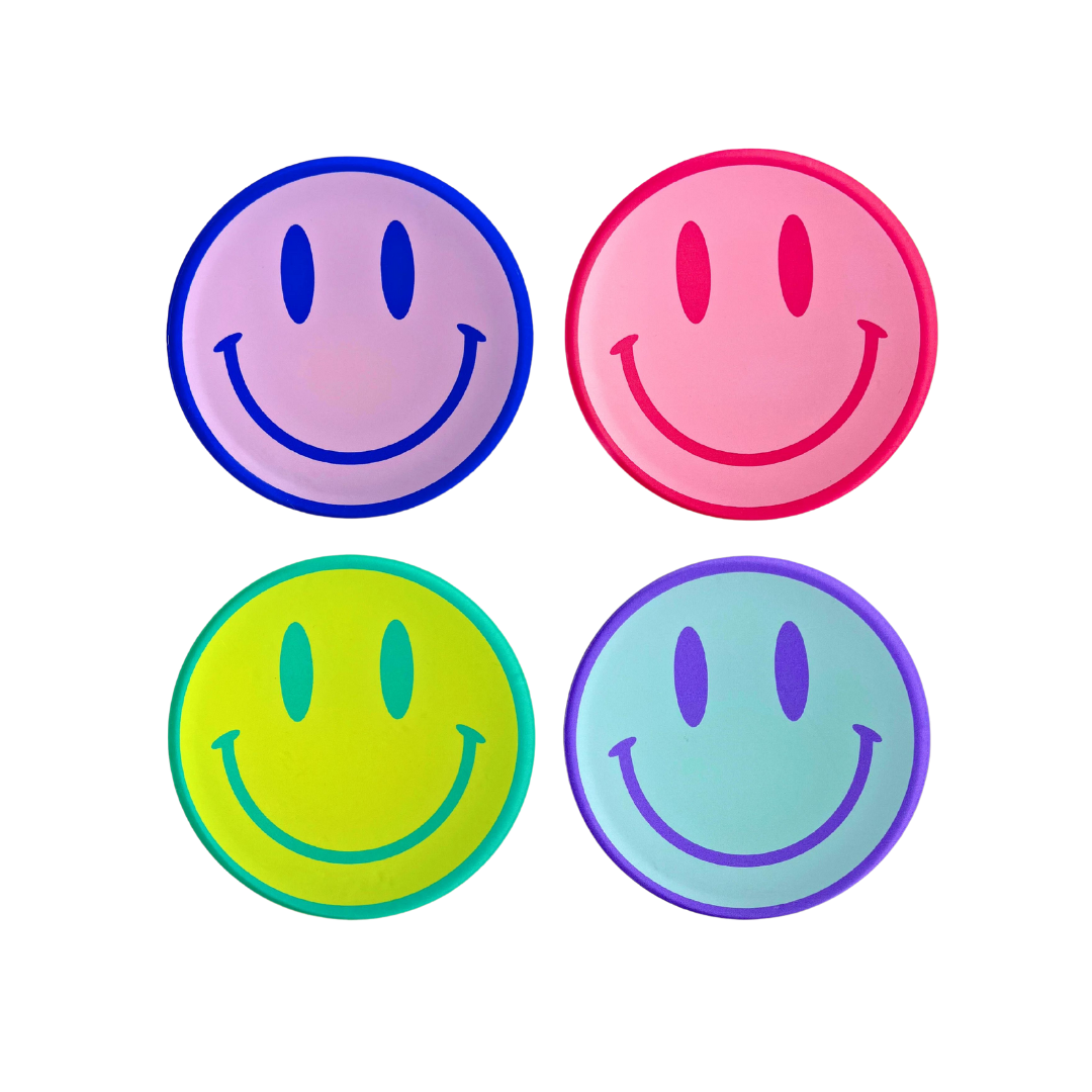 All Smiles Coaster (4 color pack)