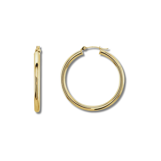 Yellow Gold Hoop Earrings