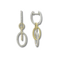 Yellow Gold Connecting Chain Link Earrings