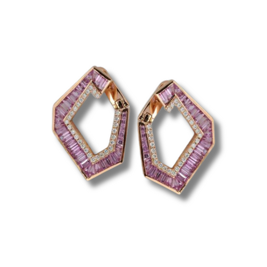 Purple Sapphire Fun Hoops