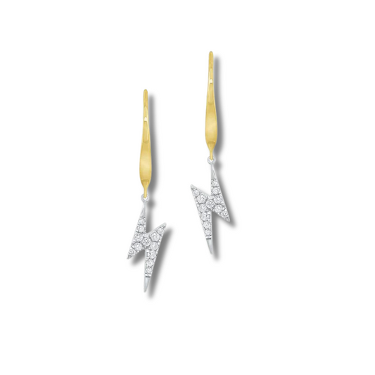 Lightning Bolt Drop Earrings