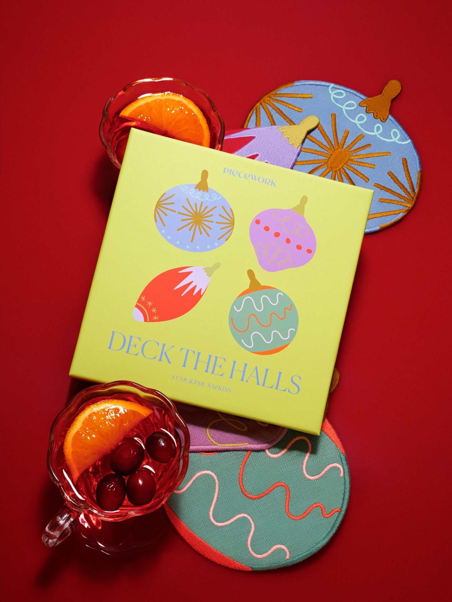 🎄NEW🎄Deck the Halls Cocktail Napkins - Set of 4