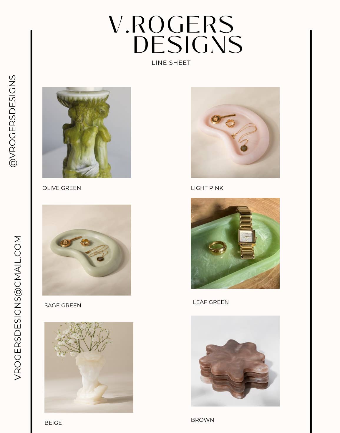 Kai | Wavy Resin Catchall Tray | Sculptural, Jewelry, Decor