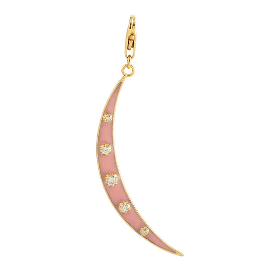Small Moon Pink Charm