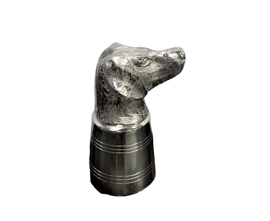 Dog Head Stirrup Cup