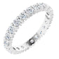 4 Prong Round Stone Diamond Band