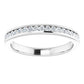 Channel Set Wedding Band