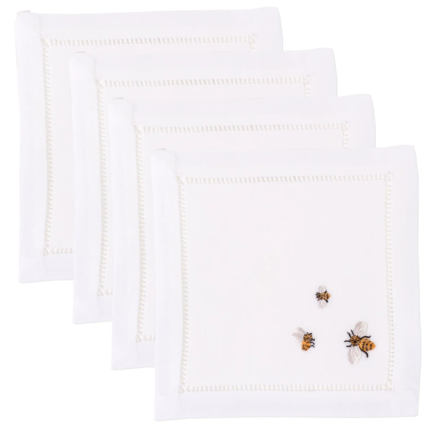 Bees Cocktail Napkins Set of 4
