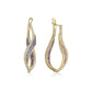 Talay Wave Twist Hoop Medium