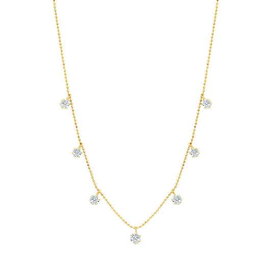 Medium Floating Diamond Necklace
