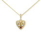 Pierce Your Heart Diamond and Ruby Necklace