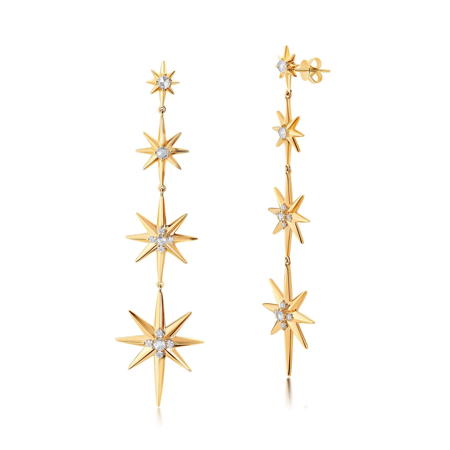 Graduated Starburst Earrings