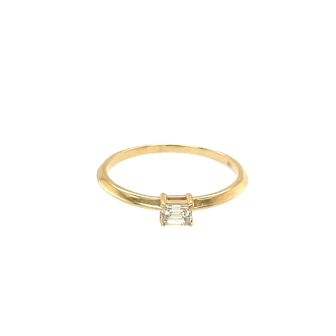 Fancy Shape Solitaire Ring