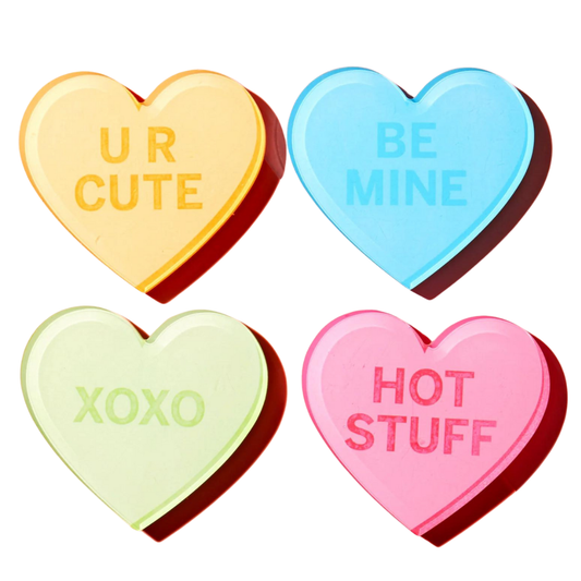 Conversation Heart S/4 Coasters