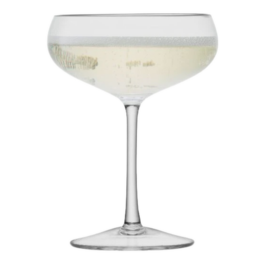 Wine Champagne Saucer 7 oz Clear set of 2