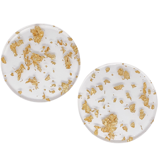 Gold Flake Coasters (Set of 2)