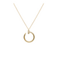 Gold Knot Necklace with Pendant
