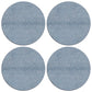 Shagreen Tablemat Blue Round XL