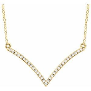 Diamond V Necklace