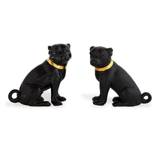 Cecil Black Pug Pair