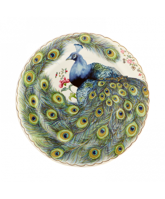 Peacock Dessert Plate