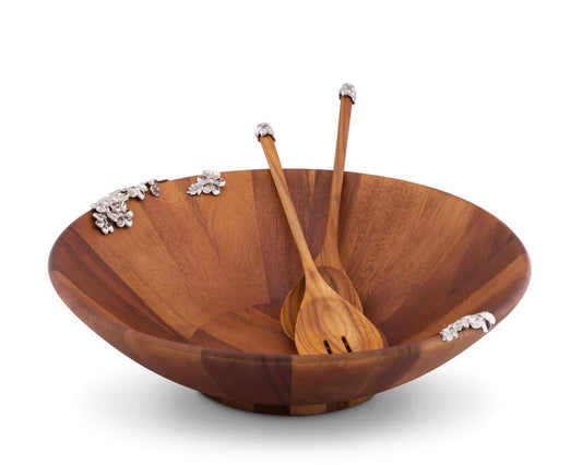 Antler Wooden Salad Bowl