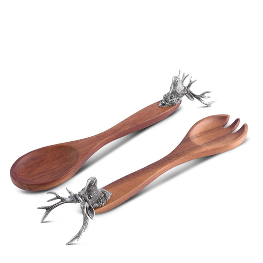 Elk Head Salad Servers